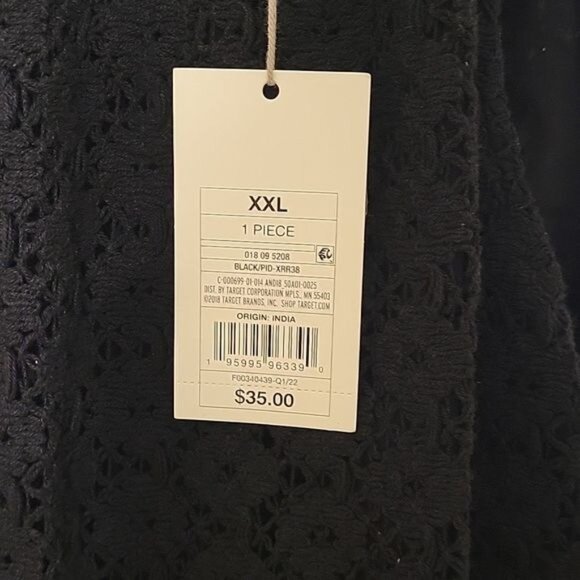 A.New Day Womens Black Lace Halter Dress XXL - Picture 2 of 6